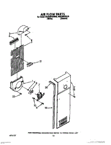 11 - Air Flow parts for Whirlpool Refrigerator RS25AWXXL00 / from AppliancePartsPros.com