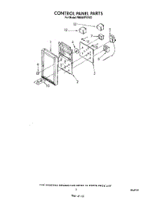 03 - Control Panel parts for Whirlpool Range RM996PXVN3 / from AppliancePartsPros.com