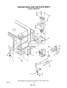 08 - Magnetron And Air Flow parts for Whirlpool Range RM996PXVN3 / from AppliancePartsPros.com