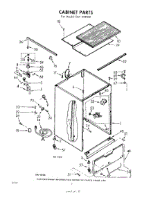 02 - Cabinet parts for Whirlpool SAF330W2 / from AppliancePartsPros.com