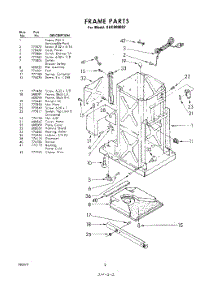 02 - Frame parts for Whirlpool SHC800002 / from AppliancePartsPros.com