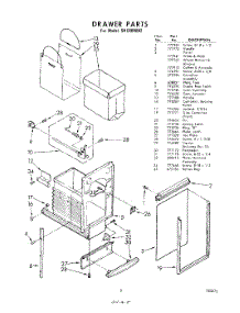 05 - Drawer parts for Whirlpool SHC800002 / from AppliancePartsPros.com