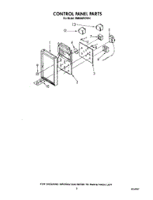 03 - Control Panel parts for Whirlpool Range RM996PXVN4 / from AppliancePartsPros.com