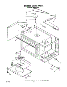 09 - Stirrer Drive parts for Whirlpool Range RM996PXVN4 / from AppliancePartsPros.com