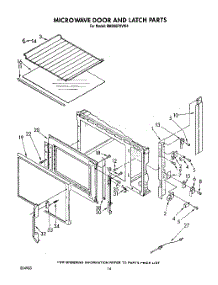 10 - Microwave Door And Latch, Optional parts for Whirlpool Range RM996PXVN4 / from AppliancePartsPros.com