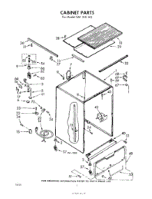 02 - Cabinet parts for Whirlpool SAF340W0 / from AppliancePartsPros.com