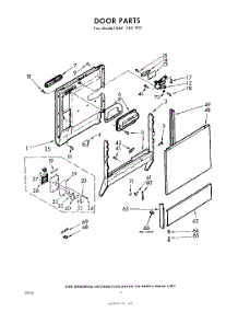 04 - Door parts for Whirlpool SAF340W0 / from AppliancePartsPros.com