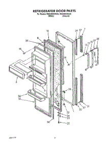 07 - Refrigerator Door parts for Whirlpool Refrigerator RS25AWXZL00 / from AppliancePartsPros.com