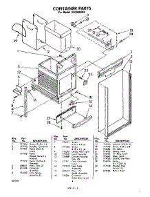 04 - Container parts for Whirlpool SHC800400 / from AppliancePartsPros.com