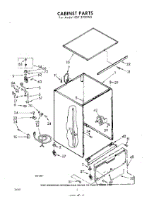 02 - Cabinet parts for Whirlpool SDF3700W0 / from AppliancePartsPros.com