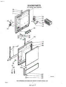 04 - Door parts for Whirlpool SDF3700W0 / from AppliancePartsPros.com
