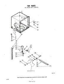06 - Tub parts for Whirlpool SDF3700W0 / from AppliancePartsPros.com