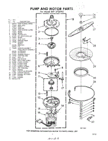 09 - Pump And Motor parts for Whirlpool SDF3700W0 / from AppliancePartsPros.com