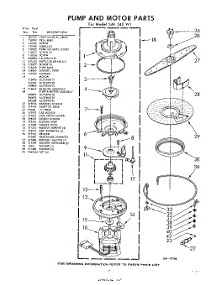 07 - Pump And Motor parts for Whirlpool SAF340W1 / from AppliancePartsPros.com