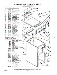 04 - Cabinet And Control , Lit / Optional parts for Whirlpool SHC850000 / from AppliancePartsPros.com
