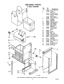 05 - Drawer parts for Whirlpool SHC850000 / from AppliancePartsPros.com