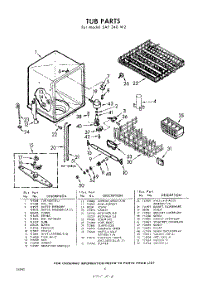 06 - Tub parts for Whirlpool SAF340W2 / from AppliancePartsPros.com