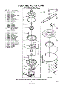 07 - Pump And Motor parts for Whirlpool SAF340W2 / from AppliancePartsPros.com