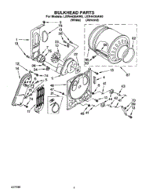 03 - Section parts for Whirlpool Dryer LER4436AN0 / from AppliancePartsPros.com