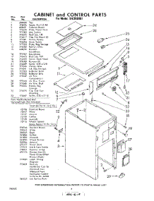 04 - Cabinet And Controls , Lit / Optional parts for Whirlpool SHC850001 / from AppliancePartsPros.com