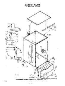 02 - Cabinet parts for Whirlpool SDF3700W4 / from AppliancePartsPros.com