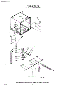 06 - Tub parts for Whirlpool SDF3700W4 / from AppliancePartsPros.com