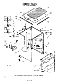 02 - Cabinet parts for Whirlpool SAF400W0 / from AppliancePartsPros.com