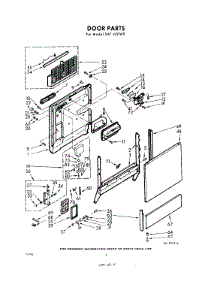 04 - Door parts for Whirlpool SAF400W0 / from AppliancePartsPros.com