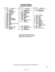 05 - Section parts for Whirlpool SAF400W0 / from AppliancePartsPros.com
