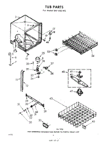 06 - Tub parts for Whirlpool SAF400W0 / from AppliancePartsPros.com