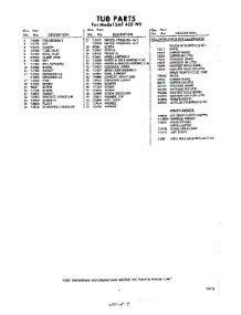 07 - Lit / Optional parts for Whirlpool SAF400W0 / from AppliancePartsPros.com