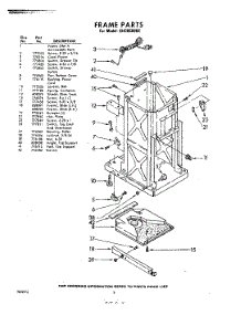 02 - Frame parts for Whirlpool SHC850002 / from AppliancePartsPros.com
