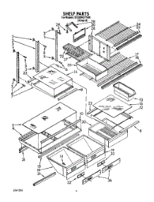 05 - Shelf, Lit / Optional parts for Whirlpool Refrigerator ET22DKXYW00 / from AppliancePartsPros.com