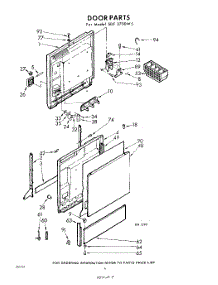 04 - Door parts for Whirlpool SDF3700W5 / from AppliancePartsPros.com