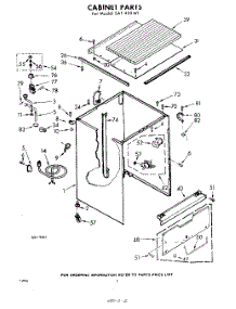 02 - Cabinet parts for Whirlpool SAF400W1 / from AppliancePartsPros.com