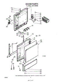 04 - Door parts for Whirlpool SDF3700W6 / from AppliancePartsPros.com