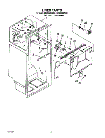 03 - Liner parts for Whirlpool Refrigerator ET22DMXAN00 / from AppliancePartsPros.com