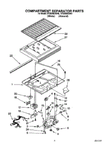 04 - Compartment Separator parts for Whirlpool Refrigerator ET22DMXAN00 / from AppliancePartsPros.com