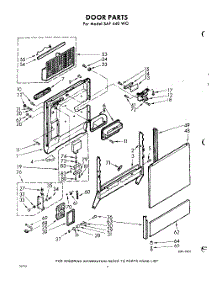 04 - Door parts for Whirlpool SAF440W0 / from AppliancePartsPros.com