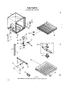 06 - Tub parts for Whirlpool SAF440W0 / from AppliancePartsPros.com