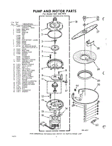 08 - Pump & Motor parts for Whirlpool SAF440W0 / from AppliancePartsPros.com