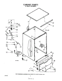 02 - Cabinet parts for Whirlpool Dishwasher SHF3800W1 / from AppliancePartsPros.com