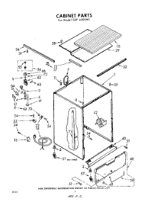 02 - Cabinet parts for Whirlpool SDF4000W1 / from AppliancePartsPros.com