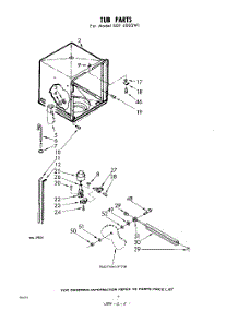 06 - Tub parts for Whirlpool SDF4000W1 / from AppliancePartsPros.com