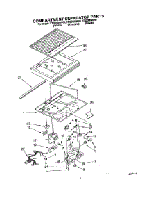 03 - Compartment Separator parts for Whirlpool Refrigerator ET22DMXBB00 / from AppliancePartsPros.com