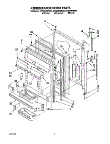 06 - Refrigerator Door parts for Whirlpool Refrigerator ET22DMXBB00 / from AppliancePartsPros.com