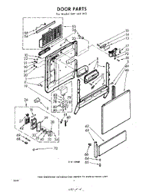 04 - Door parts for Whirlpool SAF440W3 / from AppliancePartsPros.com