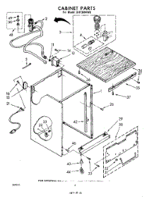 02 - Cabinet parts for Whirlpool Dishwasher SHF3804W0 / from AppliancePartsPros.com