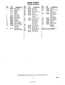 05 - Section parts for Whirlpool Dishwasher SHF3804W0 / from AppliancePartsPros.com