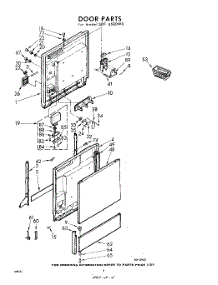 04 - Door parts for Whirlpool SDF4500W0 / from AppliancePartsPros.com